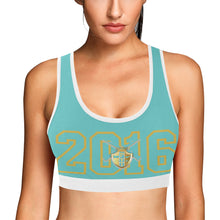 Load image into Gallery viewer, pyt split Women&#39;s All Over Print Sports Bra (Model T52)