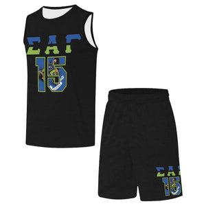 Black SAG '15 All Over Print Basketball Uniform