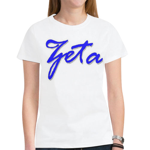zeta New All Over Print T-shirt for Women (Model T45)