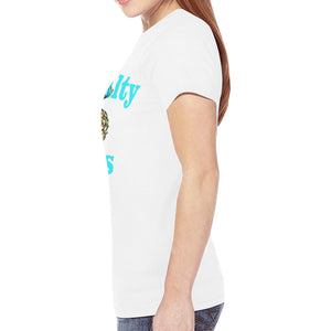 PYT white New All Over Print T-shirt for Women (Model T45)
