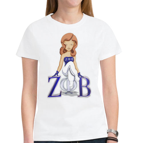 Zeta New All Over Print T-shirt for Women (Model T45)