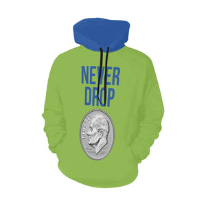 SAG Never Drop All Over Print Hoodie for Men (USA Size) (Model H13)