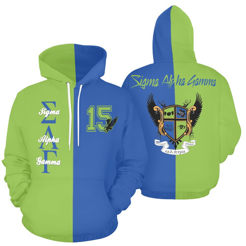 SAG All Over Print Hoodie for Men (USA Size) (Model H13)
