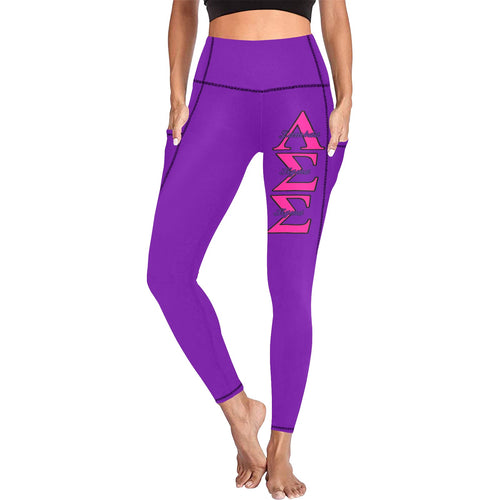LSS All Over Print Leggings with Pockets (Model L56)