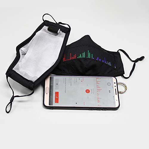 Led Light up Mask Glowing Flashing Masks with Text Editing