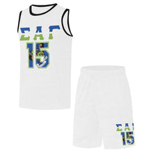 Load image into Gallery viewer, White SAG &#39;15 All Over Print Basketball Uniform