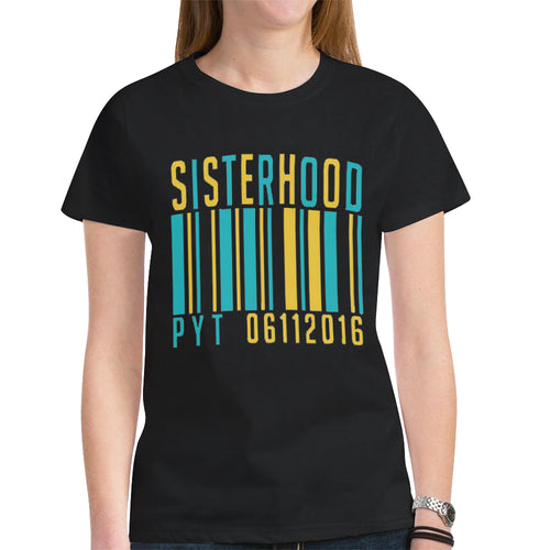 PYT black New All Over Print T-shirt for Women (Model T45)