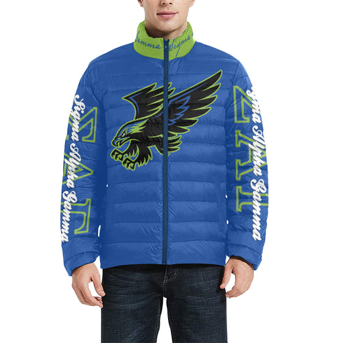 sag Men's Stand Collar Padded Jacket (Model H41)