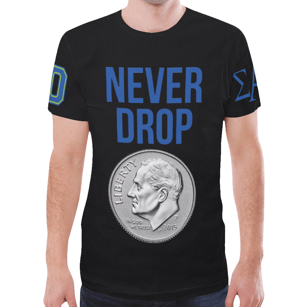 SAG Never Drop New All Over Print T-shirt for Men (Model T45)