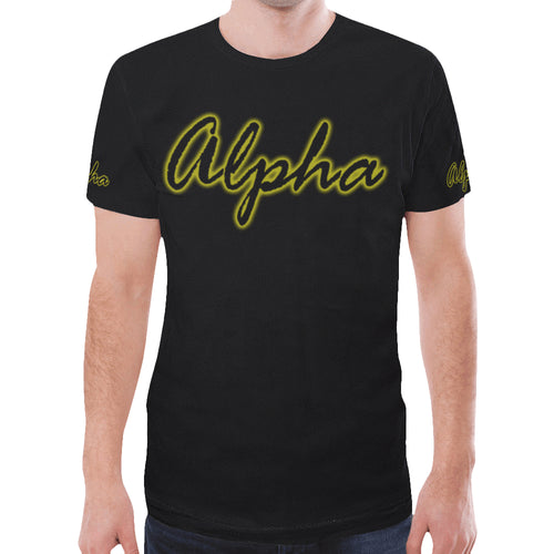 Alpha New All Over Print T-shirt for Men (Model T45)