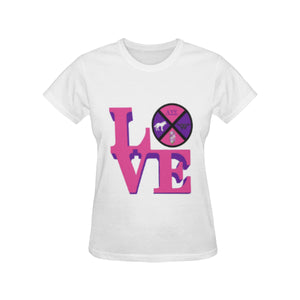Lambda Sigma Sigma All Over Print T-Shirt for Women (USA Size) (Model T40)