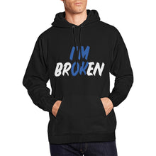 Load image into Gallery viewer, ImBroken All Over Print Hoodie for Men (USA Size) (Model H13)