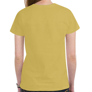 PYT gold New All Over Print T-shirt for Women (Model T45)