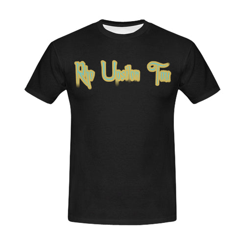 Black Pyt All Over Print T-Shirt for Men (USA Size) (Model T40)