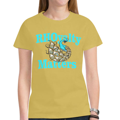 PYT gold New All Over Print T-shirt for Women (Model T45)