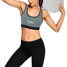 Load image into Gallery viewer, vybe Women&#39;s All Over Print Sports Bra (Model T52)