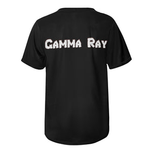 Gamma Ray black All Over Print Baseball Jersey for Men (Model T50)