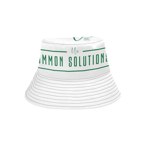 Uncommon Solutions white All Over Print Bucket Hat for Men