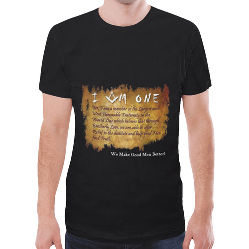 i am 1 New All Over Print T-shirt for Men (Model T45)