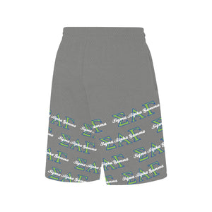 SAG All Over Print Basketball Shorts with Pocket
