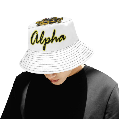 Alpha All Over Print Bucket Hat for Men