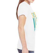 Load image into Gallery viewer, PYT white New All Over Print T-shirt for Women (Model T45)