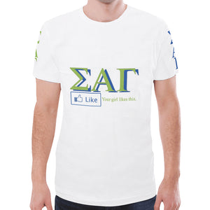 Sigma Alpha Gamma New All Over Print T-shirt for Men (Model T45)