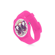 Load image into Gallery viewer, Alpha Gamma Phi Round Plastic Watch(Model 304)