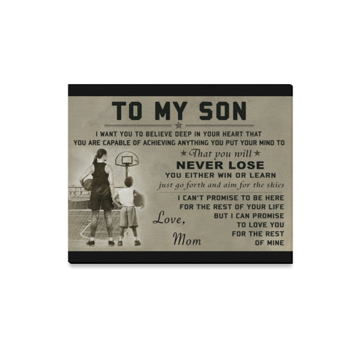 To my son 2 Canvas Print 20