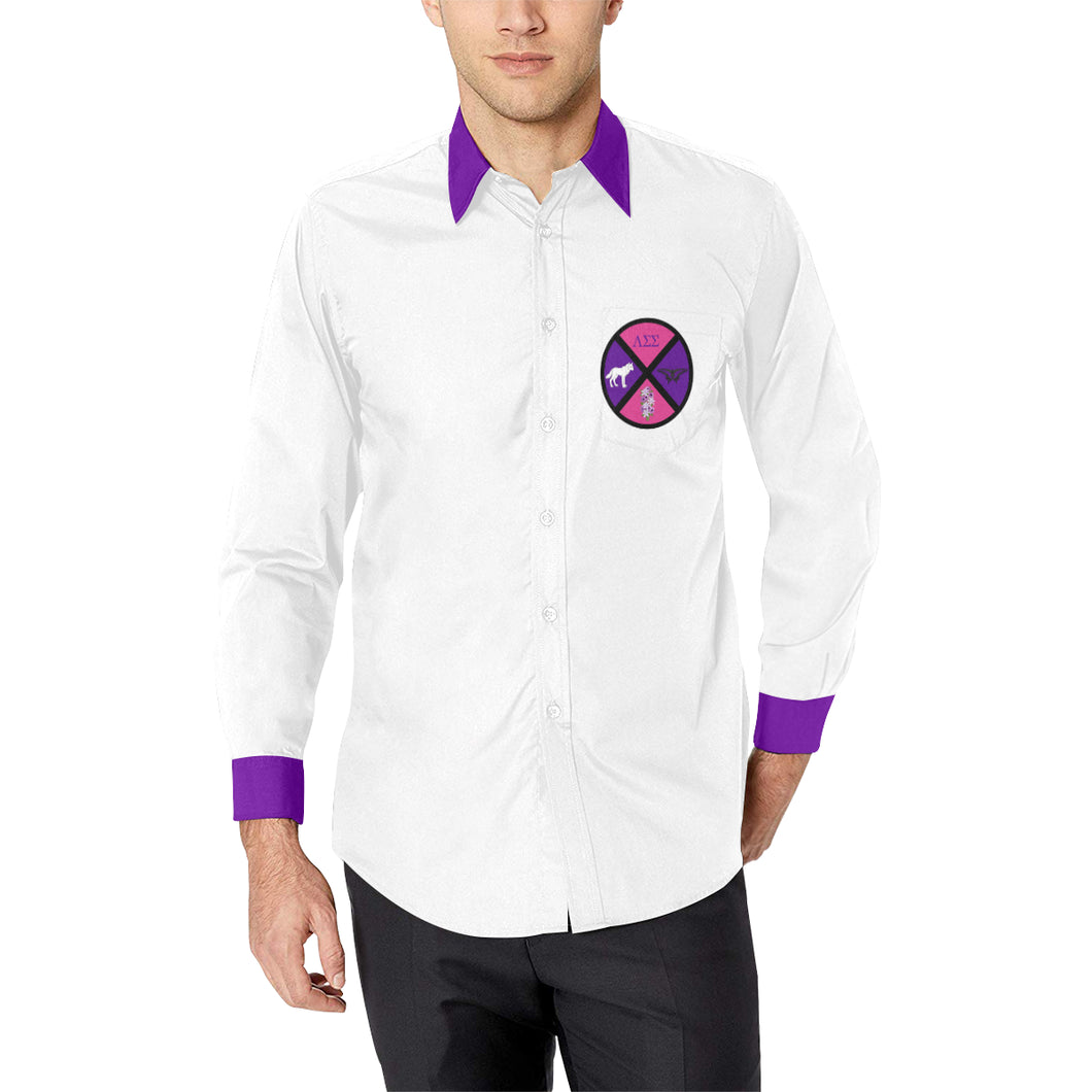 lss Men's All Over Print Casual Dress Shirt (Model T61)