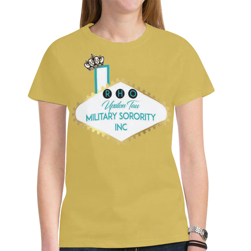 PYT gold New All Over Print T-shirt for Women (Model T45)