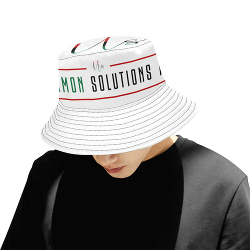 Uncommon Solutions Logo All Over Print Bucket Hat for Men
