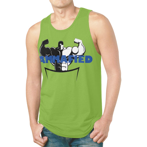 SAG Green New All Over Print Tank Top for Men (Model T46)