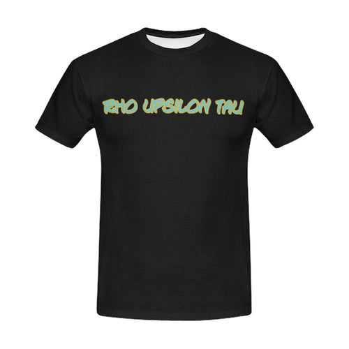 Black Pyt All Over Print T-Shirt for Men (USA Size) (Model T40)