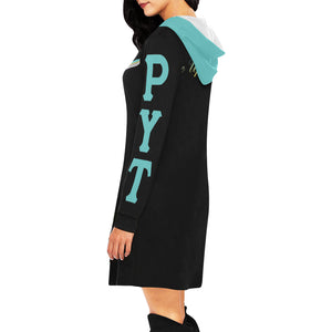 pyt All Over Print Hoodie Mini Dress (Model H27)