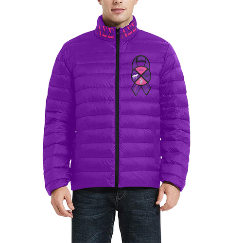 lss Men's Stand Collar Padded Jacket (Model H41)