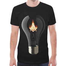 Load image into Gallery viewer, The light 4x-5x New All Over Print T-shirt for Men/Large Size (Model T45)