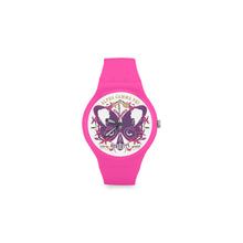 Load image into Gallery viewer, Alpha Gamma Phi Round Plastic Watch(Model 304)