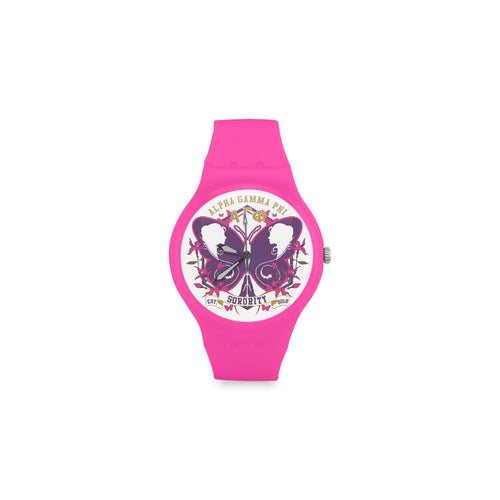 Alpha Gamma Phi Round Plastic Watch(Model 304)