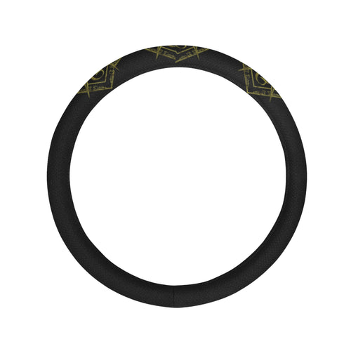 mason horizontal banner Steering Wheel Cover with Anti-Slip Insert