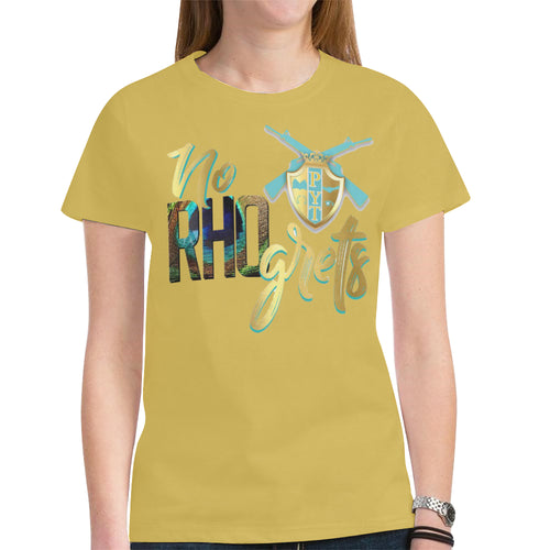 PYT gold New All Over Print T-shirt for Women (Model T45)