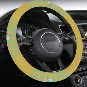 pyt horizontal banner Steering Wheel Cover with Anti-Slip Insert