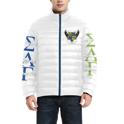 SAG Men's Stand Collar Padded Jacket (Model H41)