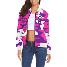 Load image into Gallery viewer, LSS All Over Print Bomber Jacket for Women (Model H19)