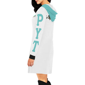 pyt All Over Print Hoodie Mini Dress (Model H27)
