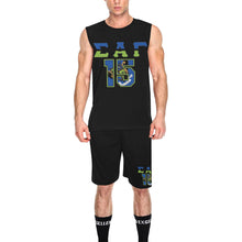 Load image into Gallery viewer, Black SAG &#39;15 All Over Print Basketball Uniform