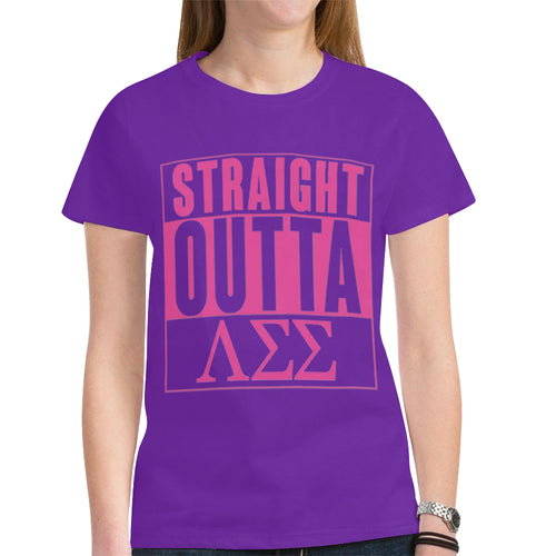 LSS New All Over Print T-shirt for Women (Model T45)