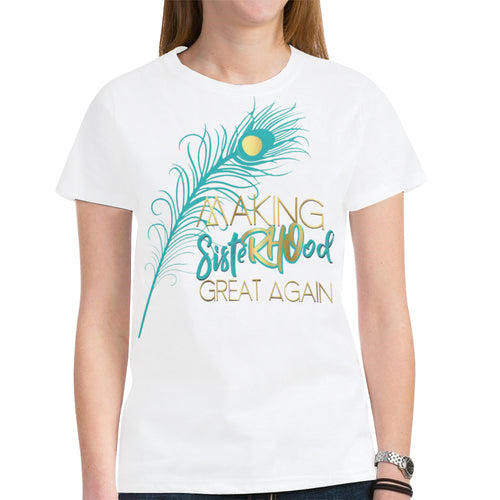 PYT white New All Over Print T-shirt for Women (Model T45)