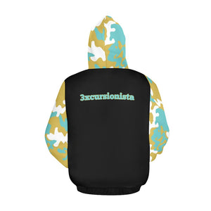 3xcursionista All Over Print Hoodie for Women (USA Size) (Model H13)