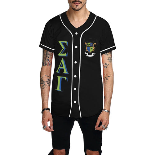 SAG All Over Print Baseball Jersey for Men (Model T50)